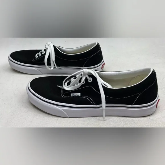 Unisex Vans Black And White Sneakers Size M 9 W 10.5 Like New MSRP $65 - Picture 3 of 8